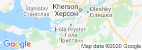 Hola Prystan' map